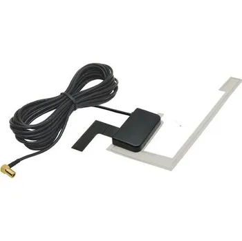 Autoanténa DAB vnitřní aktivní anténa na sklo - SMB konektor, fantomové napájení 12V