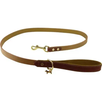 Vodítko pro psa MILK&PEPPER Kožené vodítko HH pro psy Camel-Hazelnut