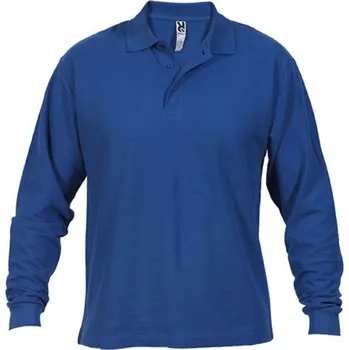 Pánské tričko ROLY Polokošile ESTRELLA pánská, dlouhý rukáv E6635-05-L L Modrá královská