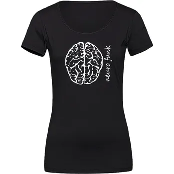Dámské tričko Dámské tričko Neuro Brain Velikost: 3XL, Barva: Černá