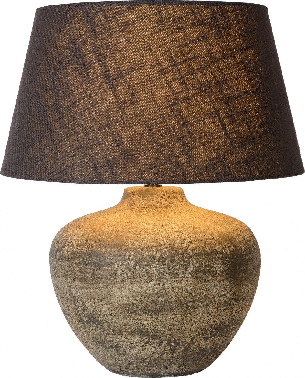 Céramique E27 60 W Lucide 47504/81/97 Ramses Lampe de Table 60 x 60 x 48 cm Rouille 