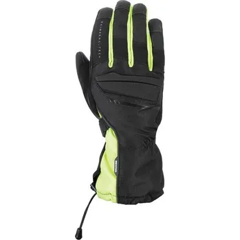Moto rukavice rukavice CONVOY 2.0, OXFORD (černé/žluté fluo) Velikost: S