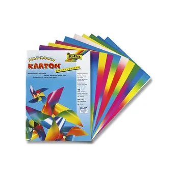 kreativní sada Papír KREATIV duhový oboustranný 200g 10ks