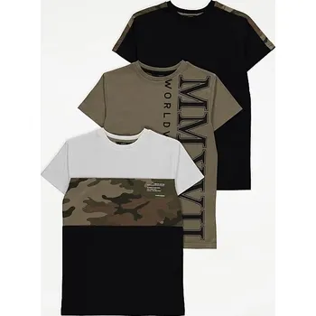 Chlapecké tričko GEORGE CHLAPECKÉ TRIČKO "CENTURY" Barva: khaki, Velikost: 158