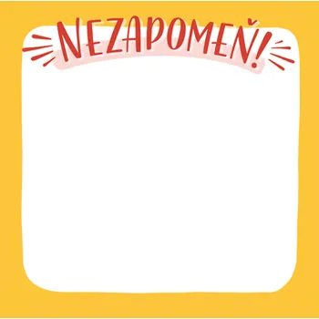 Samolepící bloček Chaukiss Samolepící bloček "Nezapomeň"