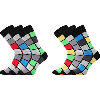 WEAREL 024 pánské ponožky barevné Lonka - KOSTKY (Lonka ponožky WEAREL 024)