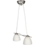 Závěsné svítidlo na lanku Lemir O2142 W2 SRB Robo 2 stříbrná