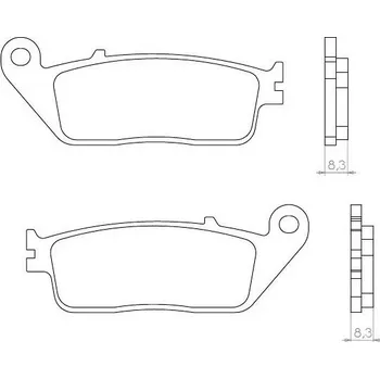 Brzdový komplet Brenta FT3059 přední organické brzdové destičky na motorku HONDA VT 250 SPADA rok 1998