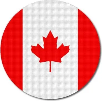 Vlajka Pelisport Kanadská vlajka kulatá ø 60 mm