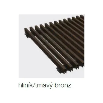Krycí mřížka KORAFLEX PM THIN hliník bronz tmavý 20x220 cm PM-22020-R5100Y