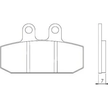 Brzdový komplet Brenta FT3026 (levý přední kotouč) přední organické brzdové destičky na motorku APRILIA ATLANTIC 500 rok 02-04