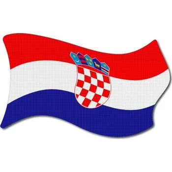 Vlajka Pelisport Chorvatská vlajka vlající