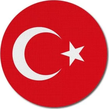 Vlajka Pelisport Turecká vlajka kulatá tisk ø 45 mm