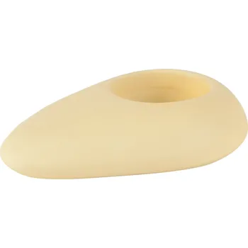 Svícen by inspire STONE Svícen 12x8x3 cm žlutý