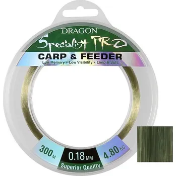 Dragon Specialist Pro Carp Feeder 300m Průměr: 0,25mm Získejte slevu -5% za registraci v e-shopu