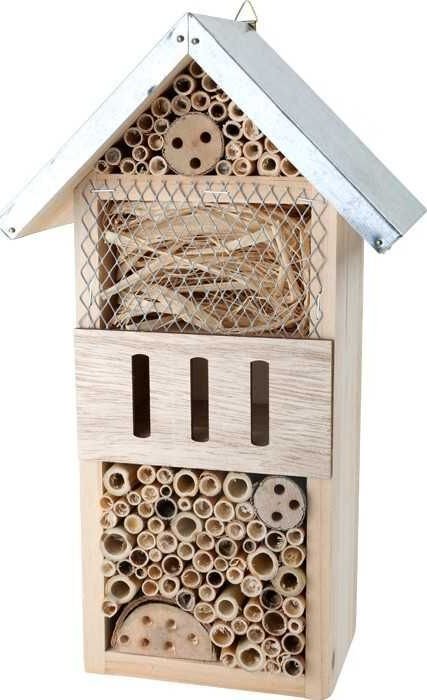 Dřevěný hmyzí hotel PŘÍRODNÍ