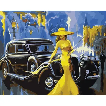 Gaira® Malování podle čísel Dáma s veteránem M1198YT