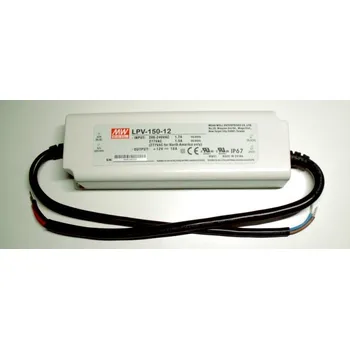 Napájecí zdroj pro osvětlení MEANWEL napěťový zdroj 120W 12V IP67 LPV-150-12 (spínaný napěťový zdroj AC/DC)