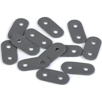 Brzdička z eko kůže 16 x 34 mm 4 šedá