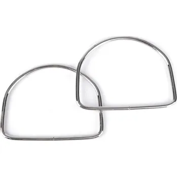 Kovová ucha na tašky 10,5x13 cm, barva 1 nikl