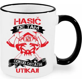 Hrnek - Hasič hrdina Barva: Černá