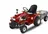 NITRO Dětský benzínový traktor 110cc, červený