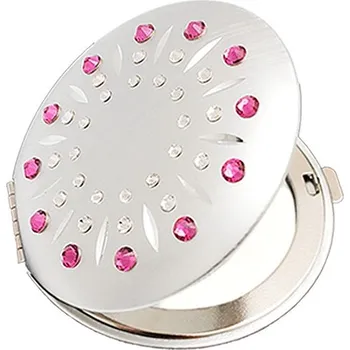 Kosmetické zrcátko Kosmetické kapesní zrcátko se Swarovski Elements sun fuchsia EL-01.12