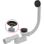 ALCADRAIN Sifon vanový CLICK/CLACK, černá-mat (A507BLACK-80)