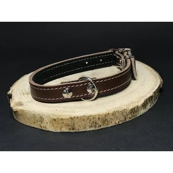 Obojek pro psa Palkar obojek z kůže hlazenice pro psy 40 cm x 18 mm hnědý (Palkar obojek z kůže hlazenice pro psy 40 cm x 18 mm hnědý)