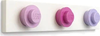 Věšák LEGO Věšák na zeď růžová, magenta, fialová