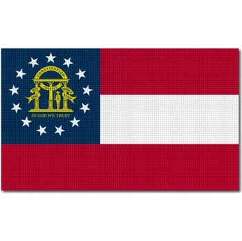 Pelisport Vlajka Georgia tištěná 7,5 x 4,5 cm