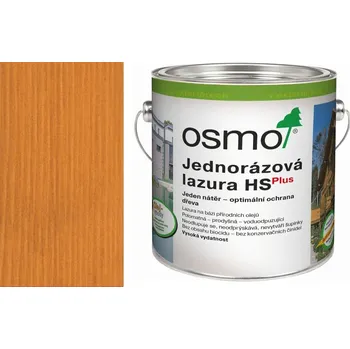 Olej na dřevo Lazura s olejem OSMO 0,125 litru, červená