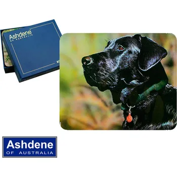 prostírání Hanipol - Korkové prostírání "Černý Labrador" - 10*11 cm - 6 ks