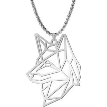 Náhrdelník Přívěskynakrk.cz Ocelový náhrdelník VLČÁK