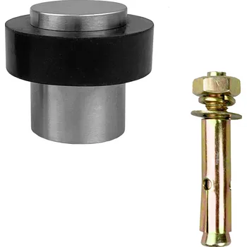 Zavírač dveří Onpira Masivní nerezová dveřní zarážka s kotvou Průměr: 45 mm