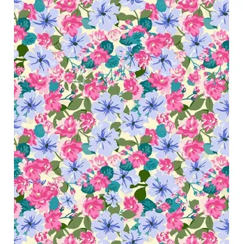 EU Loneta Macešky modré | RTex vícebarevná metráž