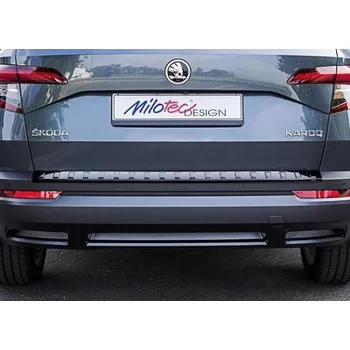Auto-moto Milotec práh pátých dveří pro Škoda Karoq, r.v. 2017-, černý lesklý