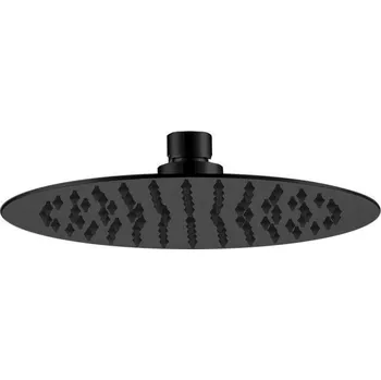 Sprchová hlavice Sanjet FLAT BLACK Sprcha kulatá extra nízká 0,2 cm, ø30 cm, A578CM30NO