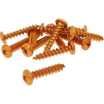 Spojovací materiál motoru Vparts Sada šroubů 12ks na plasty oranžová - 6x30 VC21268