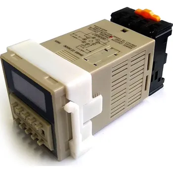 Lepící sada Časová relé řady DH48S-2Z (Zpožďovací časové rellé s možností oddálení sepnutí 1 sec - 99h 99min. Nastavení je mechanické. Digitální číselník)