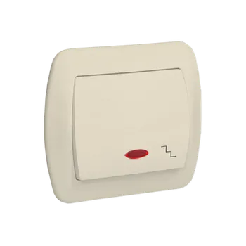 vypínač KONTAKT SIMON schodištový vypínač podsvícený béžový