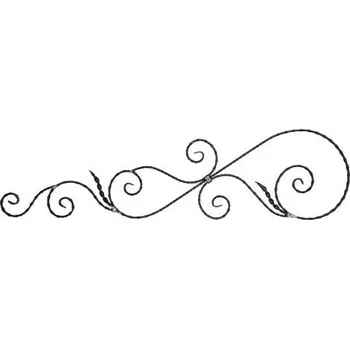 brána PSG 13.073 - ozdobný ornament pro kované ploty, brány a mříže