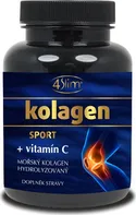 4Slim Mořský hydrolyzovaný kolagen + vitamín C 90 kapslí