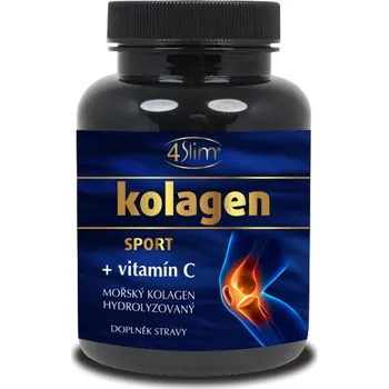 Kloubní výživa 4Slim Mořský hydrolyzovaný kolagen + vitamín C 90 kapslí