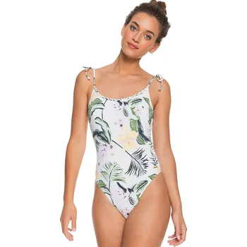 Dámské plavky plavky Roxy Bloom FA One Piece - WBB6/Bright White Praslin XS