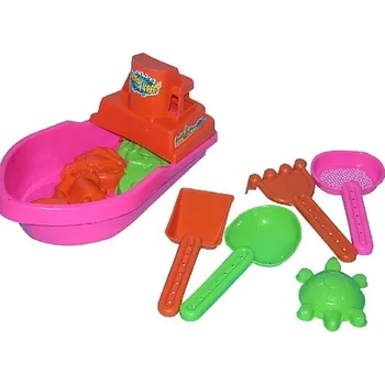 Hračka na písek Sada na pískoviště Loďka 12 ks