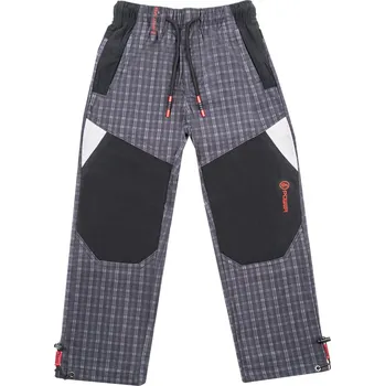Chlapecké outdoorové kalhoty - GRACE B-84265, šedá/ červená aplikace Barva: Šedá, Velikost: 116