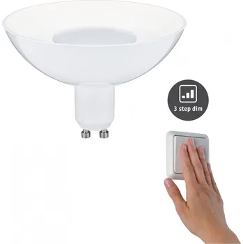 Žárovka Paulmann 28793 LED žárovka 4,9W bílá 3000K 230V GU10, tříkrokové stmívání