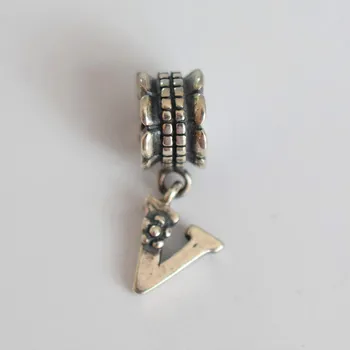 Souprava šperků Přívěsek abeceda AG 925/1000 - ABECEDA V Z 373