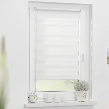 Roleta Den a Noc bílá 100x150 cm